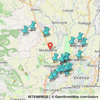 Mappa Strada del Pasubio, 36100 Vicenza VI, Italia (2.082)