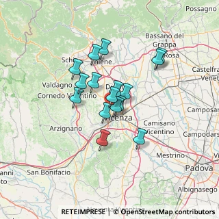 Mappa Strada del Pasubio, 36100 Vicenza VI, Italia (9.96313)