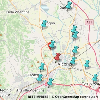 Mappa Strada del Pasubio, 36100 Vicenza VI, Italia (4.95077)