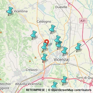 Mappa Strada del Pasubio, 36100 Vicenza VI, Italia (4.31545)