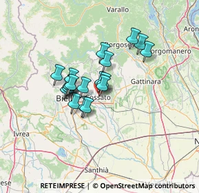 Mappa Via Molino, 13836 Cossato BI, Italia (9.54211)