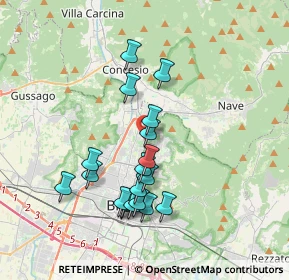 Mappa Via Paolo Cuzzetti, 25136 Brescia BS, Italia (3.40737)