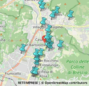 Mappa Via Paolo Cuzzetti, 25136 Brescia BS, Italia (1.8725)