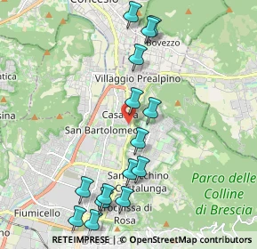 Mappa Via Carlo Fisogni, 25136 Brescia BS, Italia (2.22067)