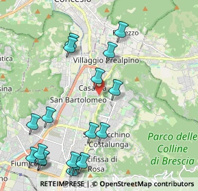 Mappa Via Carlo Fisogni, 25136 Brescia BS, Italia (2.56389)