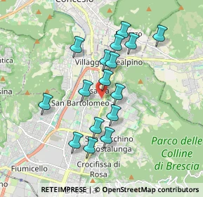 Mappa Via Carlo Fisogni, 25136 Brescia BS, Italia (1.615)