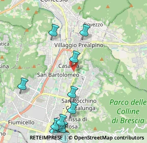 Mappa Via Carlo Fisogni, 25136 Brescia BS, Italia (2.7075)