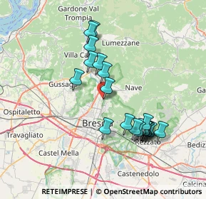 Mappa Via Paolo Cuzzetti, 25136 Brescia BS, Italia (6.914)