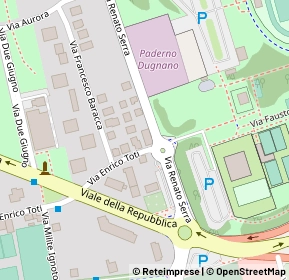 Mappa Via Enrico Toti, 20037 Paderno Dugnano MI, Italia (0.16154)