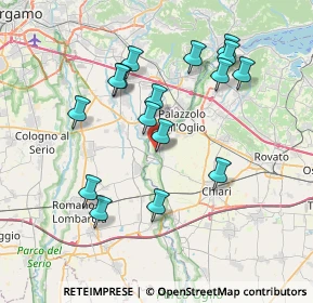 Mappa Vicolo Quarterazzo, 25037 Pontoglio BS, Italia (7.18813)