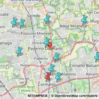 Mappa Via Fausto Coppi, 20037 Paderno Dugnano MI, Italia (2.63545)