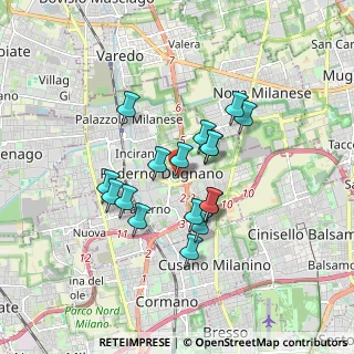 Mappa Via Fausto Coppi, 20037 Paderno Dugnano MI, Italia (1.38412)