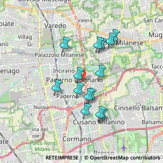 Mappa Via Fausto Coppi, 20037 Paderno Dugnano MI, Italia (1.62357)