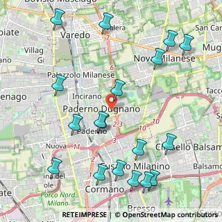 Mappa Via Fausto Coppi, 20037 Paderno Dugnano MI, Italia (2.56833)