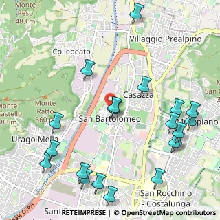 Mappa Via Umberto Saba, 25128 Brescia BS, Italia (1.3325)