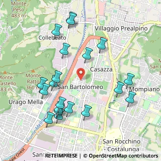 Mappa Via Umberto Saba, 25128 Brescia BS, Italia (1.111)