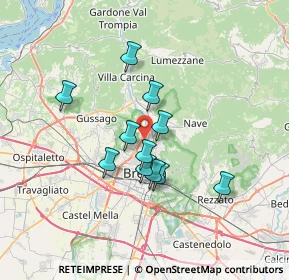 Mappa Via Umberto Saba, 25128 Brescia BS, Italia (5.40727)