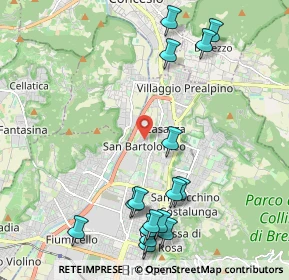 Mappa Via Umberto Saba, 25128 Brescia BS, Italia (2.515)