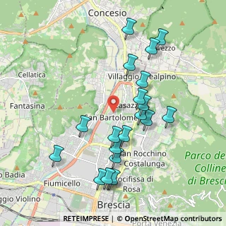 Mappa Via Umberto Saba, 25128 Brescia BS, Italia (2.019)