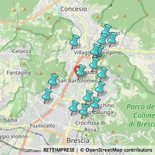Mappa Via Umberto Saba, 25128 Brescia BS, Italia (1.70625)