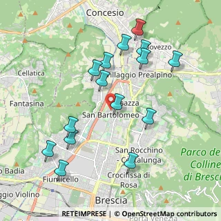 Mappa Via Umberto Saba, 25128 Brescia BS, Italia (2.05133)