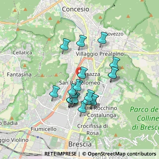 Mappa Via Umberto Saba, 25128 Brescia BS, Italia (1.54)