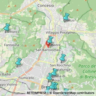 Mappa Via Umberto Saba, 25128 Brescia BS, Italia (3.32462)