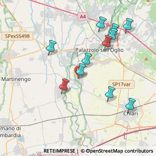 Mappa Via Francesca, 25037 Pontoglio BS, Italia (4.21818)