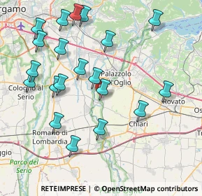 Mappa 25037 Pontoglio BS, Italia (8.734)