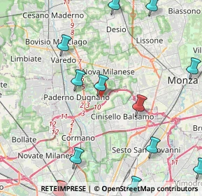 Mappa Via Varese, 20037 Paderno Dugnano MI, Italia (5.85308)