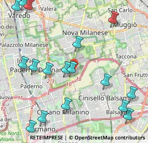 Mappa Via Varese, 20037 Paderno Dugnano MI, Italia (2.71353)