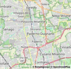 Mappa 20037 Paderno Dugnano MI, Italia (1.503)