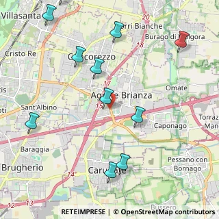 Mappa Via Grazia Deledda, 20864 Agrate Brianza MB, Italia (2.57545)