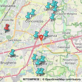 Mappa Via Grazia Deledda, 20864 Agrate Brianza MB, Italia (2.8965)