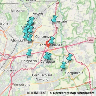 Mappa Via Grazia Deledda, 20864 Agrate Brianza MB, Italia (4.02059)