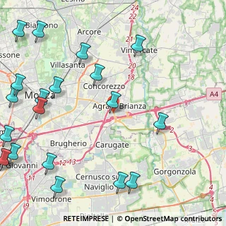 Mappa Via Grazia Deledda, 20864 Agrate Brianza MB, Italia (6.396)