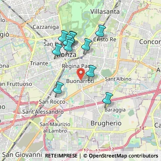 Mappa MONZA Buonarroti, 20900 Monza MB, Italia (1.69091)
