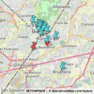 Mappa MONZA Buonarroti, 20900 Monza MB, Italia (1.55263)
