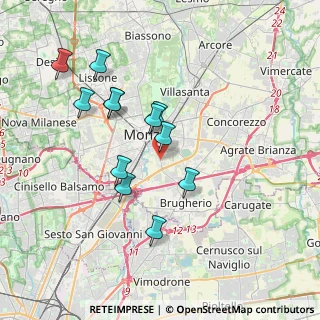 Mappa MONZA Buonarroti, 20900 Monza MB, Italia (3.38667)