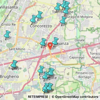 Mappa Via Giovanni XXIII, 20864 Bussero MI, Italia (2.913)