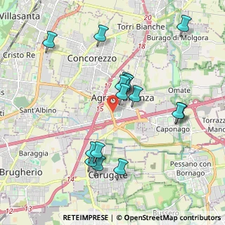 Mappa Via Giovanni XXIII, 20864 Bussero MI, Italia (1.90063)