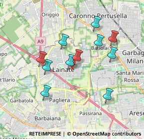 Mappa Via C. Battisti, 20045 Lainate MI, Italia (1.66545)