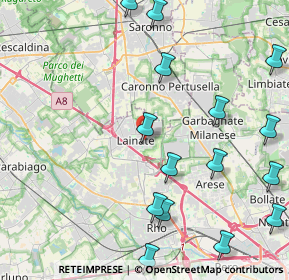 Mappa Via C. Battisti, 20045 Lainate MI, Italia (6.192)