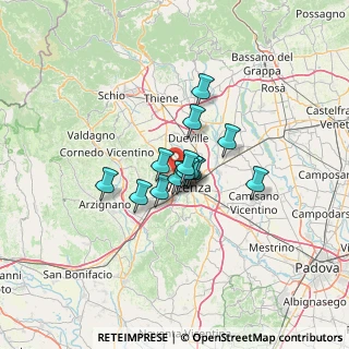 Mappa Strada Maddalene, 36100 Vicenza VI, Italia (7.62357)