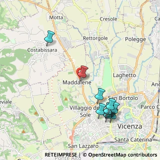 Mappa Strada Maddalene, 36100 Vicenza VI, Italia (2.22455)