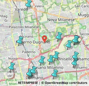 Mappa Via Agostino Novella, 20037 Paderno Dugnano MI, Italia (2.69688)
