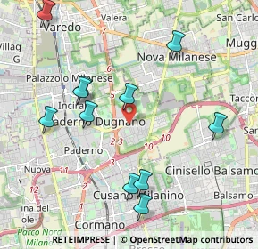 Mappa Via Agostino Novella, 20037 Paderno Dugnano MI, Italia (2.17455)
