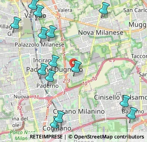 Mappa Via Agostino Novella, 20037 Paderno Dugnano MI, Italia (2.63714)