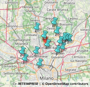 Mappa Via Agostino Novella, 20037 Paderno Dugnano MI, Italia (6.03667)