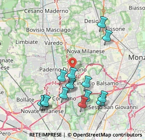 Mappa Via Agostino Novella, 20037 Paderno Dugnano MI, Italia (3.962)